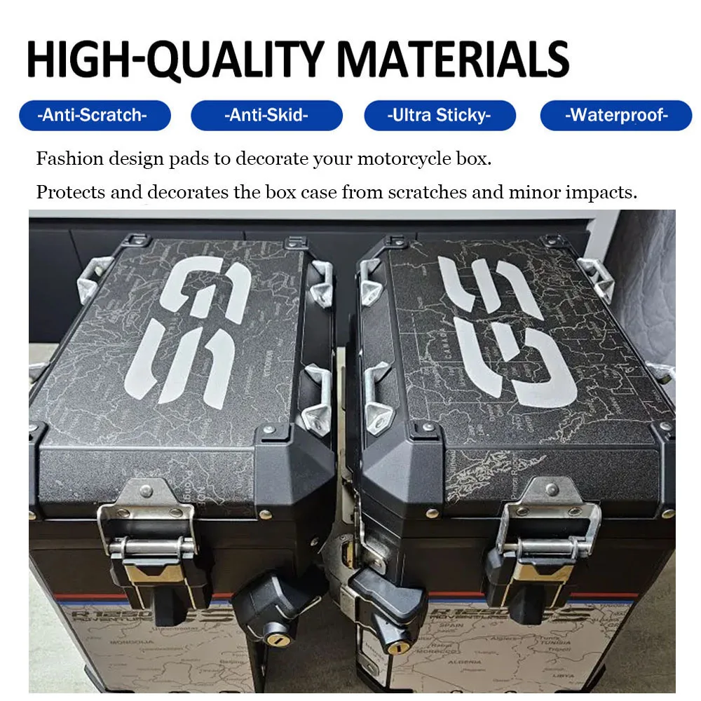 For BMW R1250GS Adventure 2018-2023 2024 Motorcycle Aluminum Box Reflective Sticker Protector For R1250 GS GSA Panniers Decals