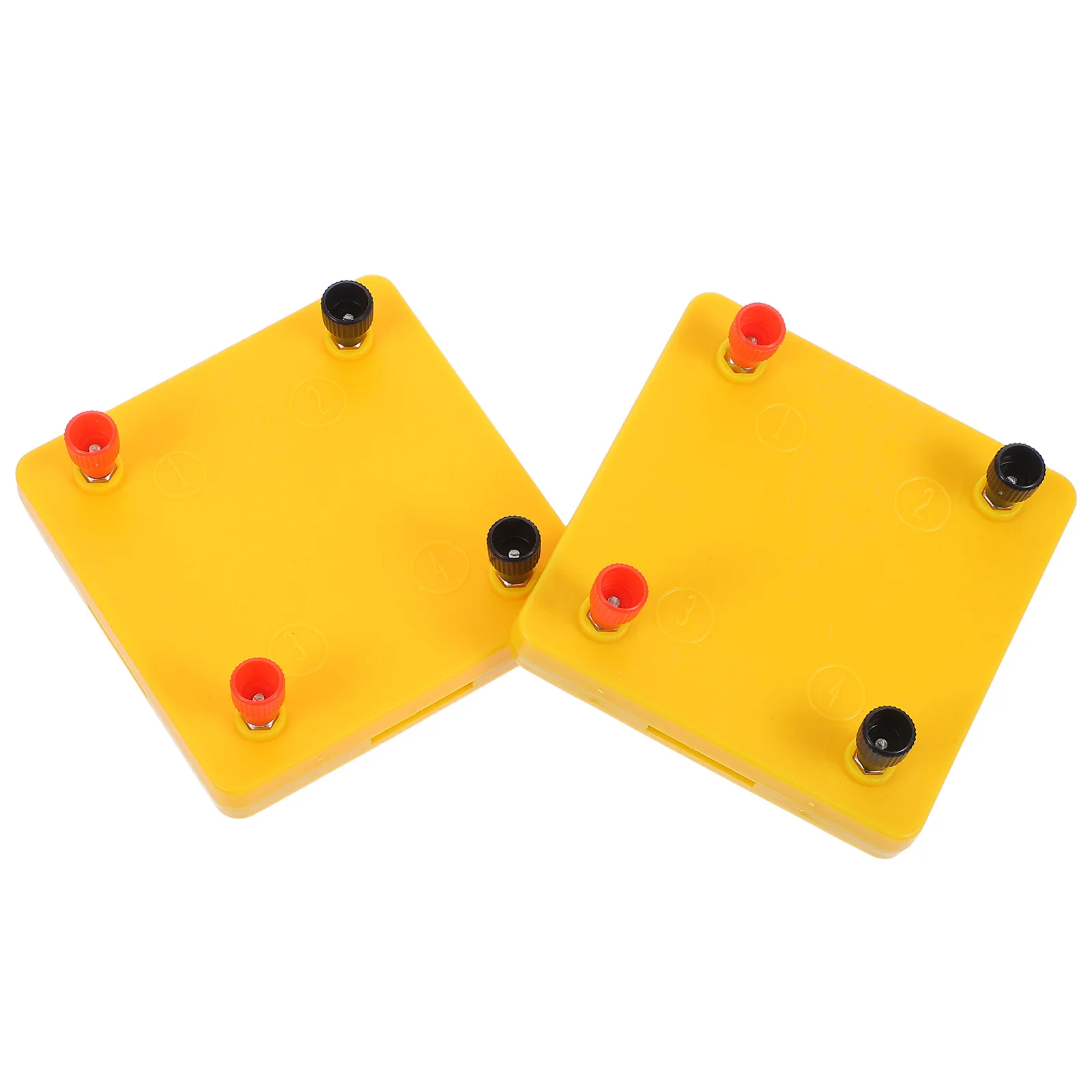 Kit de experimentos de circuito eléctrico, Mini placa de circuito de plástico para niños, ciencia, aula, aprendizaje, electrónica DIY, 2 uds.