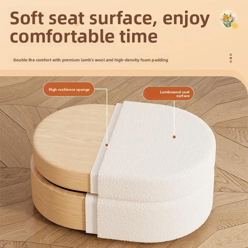 Small Stool Shoe Change Stool Chair Snake Storage Box Hidden Storage Vanity Bench Living Room Home Decoration Organizer Basket image 5