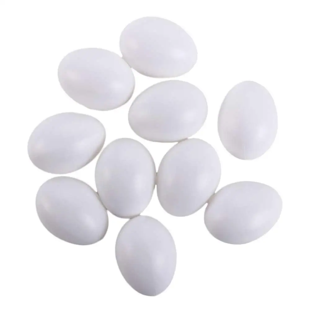 

10Pcs/set Duck Geese Poultry Breeding Painting Simulation Hen Educational Fake Eggs Easter Egg Artificial Eggs