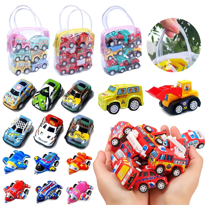 Pull Back Cars Children Mini Inertia Toys Simulation Model Plastic Cartoon Parent Child Developmental Toy Student Prizes TMZ