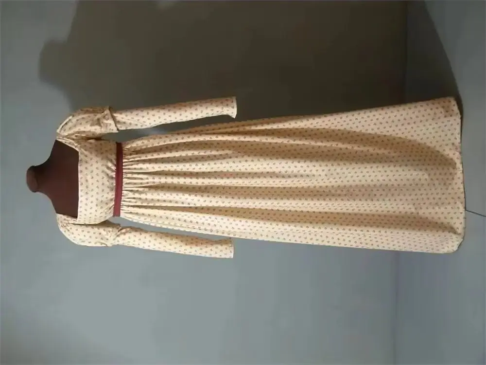 

Jane Austen Regency Dress Vintage Dress High Waistline Tea Gown Costume Custom Made