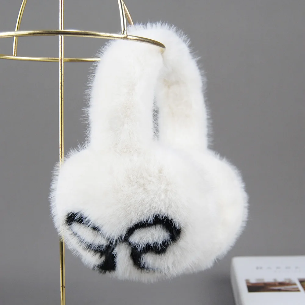 الشتاء في الهواء الطلق رائجة البيع وهمية فرو المنك غطاء للأذنين الفاخرة النساء الدفء وهمية فرو المنك غطاء للأذنين فتاة الشتاء حماية الأذن