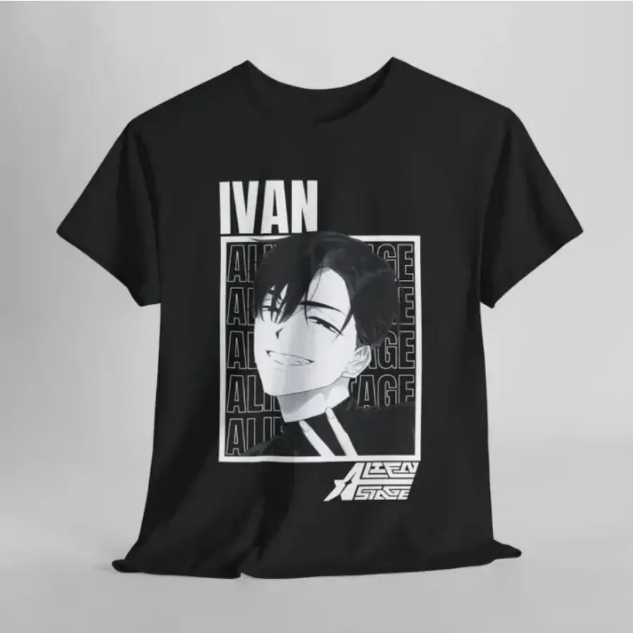 Anime Alien Stage IVAN Men's T-shirt Funny Tshirt Men Summer Casual Male T Shirt Hipster Hip-hop Tee Shirt Homme Streetwear