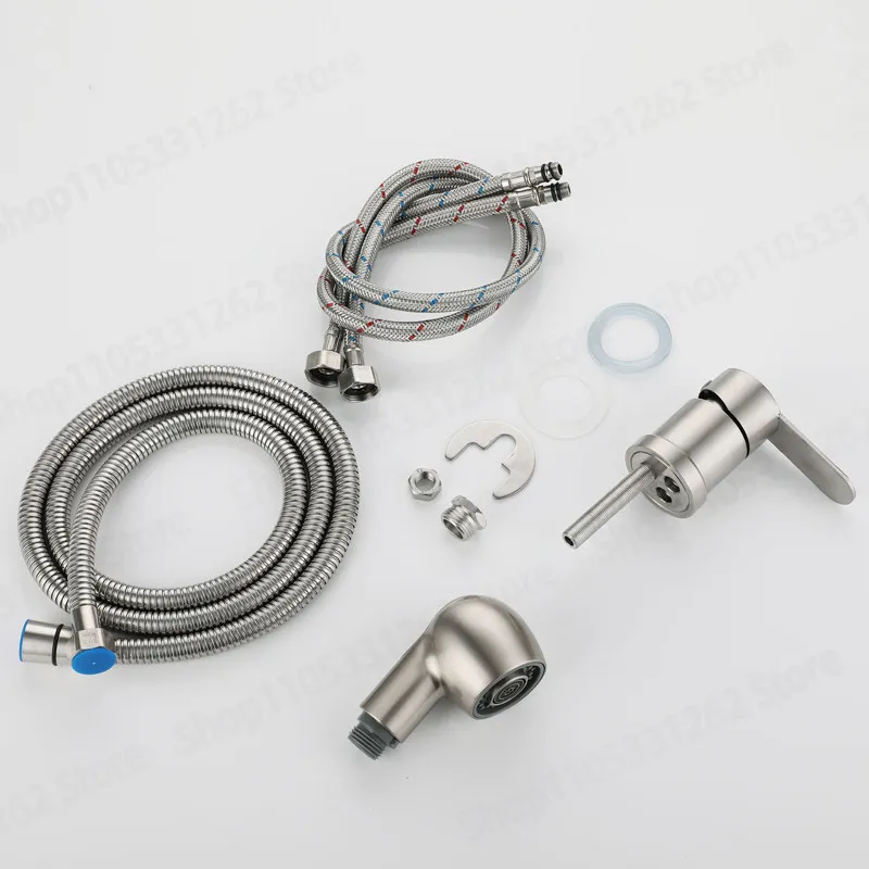 Stainless Steel Shampoo Bed Mixing Valve Nozzle Shower Hairdresser Barber Salon Booster Switch Hot and Cold
