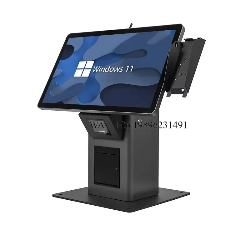 21.5-Inch All-in-One Self-Order Kiosk with Windows/Android Systems Payment Terminal & SDK Function