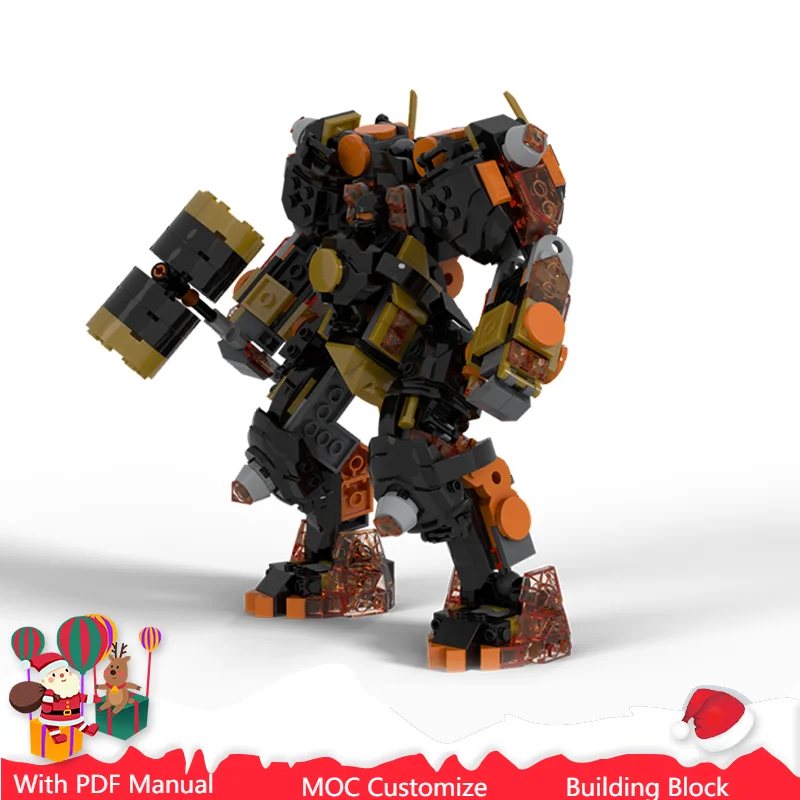 

410 PCS Moc Technology Mech Warrior Model Building Blocks Speed Vehicle Bricks Toys Kids Adult Birthday Christmas Gifts