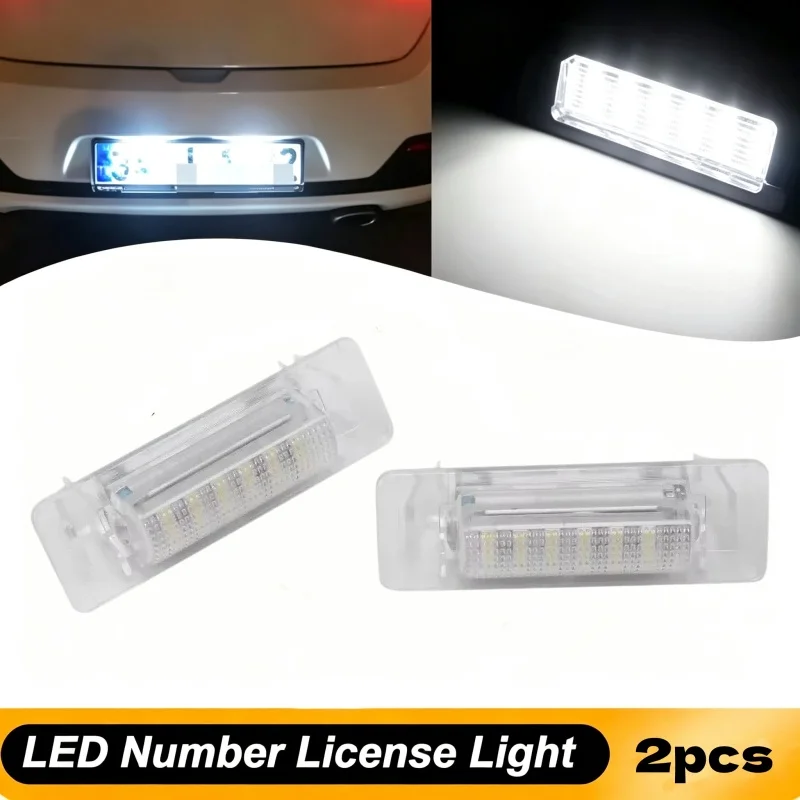 

2pcs Number Lights for Benz W210 E300 E320 E420 E430 E55 AMG W202 C230 C280 C43 AMG White LED Number License Plate Light Lamps