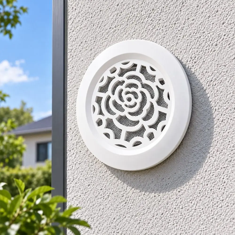 Adjustable Round Air Vent Rotatable Louvers Ceiling Vent Grille Exhaust Vent Cover Air Conditioning Outlet Air Outlet Grille
