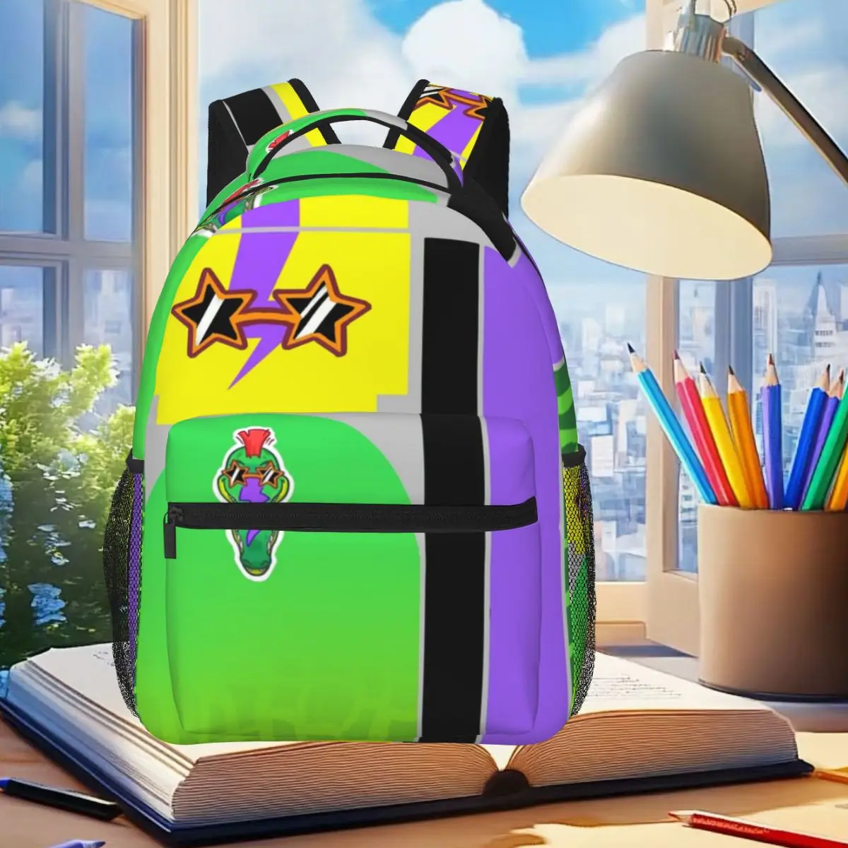 

Montgomery Gator Fazbear Entertainment Backpack Student Boys Girls BookBag Children School Bag Computer Shoulder Bags