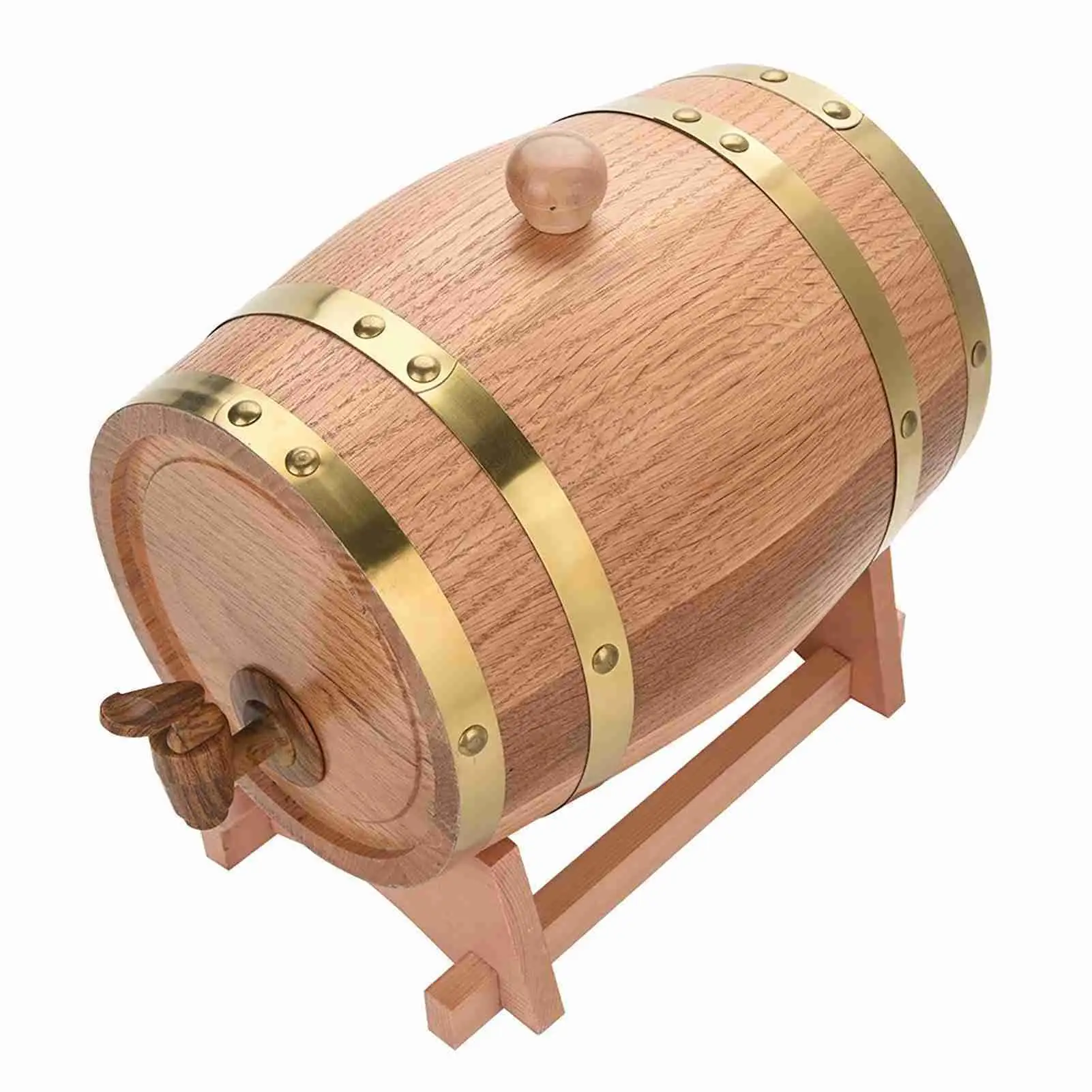 1.5L/3L Oak Barrel Keg for Beer, for whiskey , Rum, Wine - Decorative Display for Hotels & Restaurants