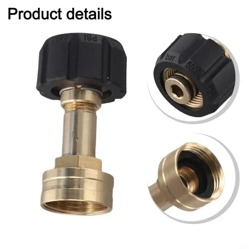 652F Pressure Washer Hose Adapter for Routine Home Cleaning and Garden Hose Use
