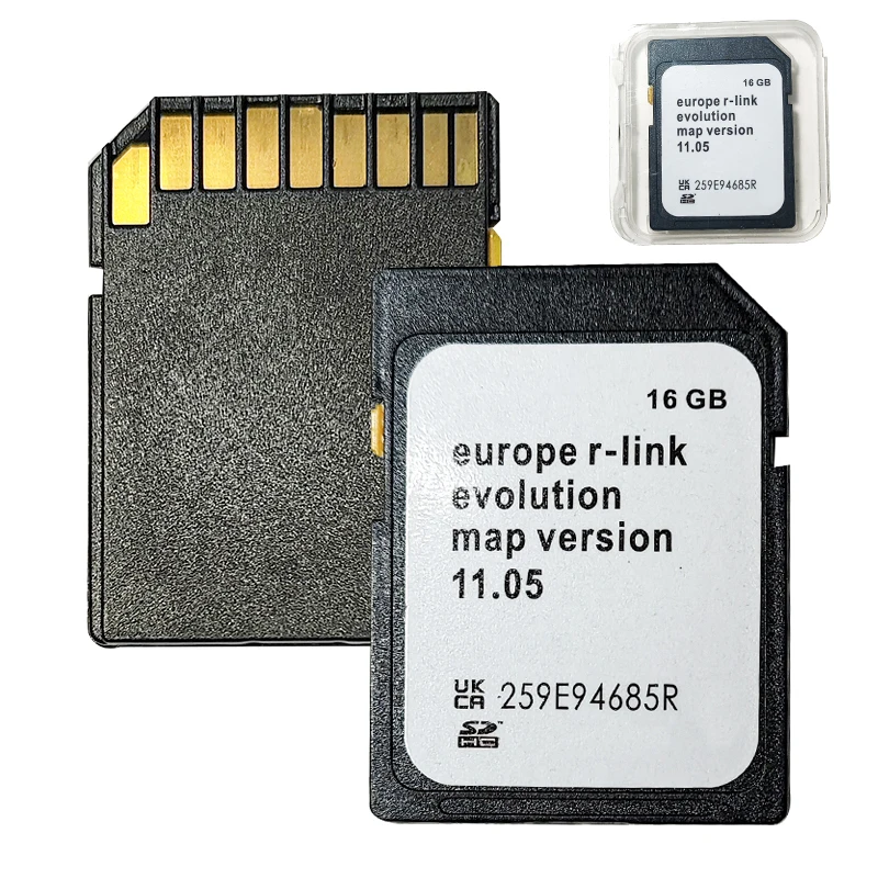 النسخة الأوروبية لبطاقة GPS SD تعمل مع Renault Cars R-Link 11.05 259E94685R GPS Maps Satellite Navigation SD #6