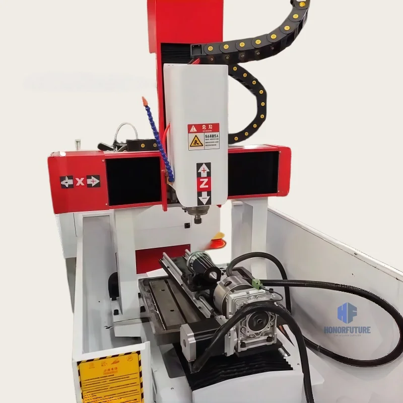 4 Axis Cnc Router Engraving Cutting Milling Machine Promotion Price Wood Plastic Acrylic MDF Desktop 6090 6040 Heavy Duty