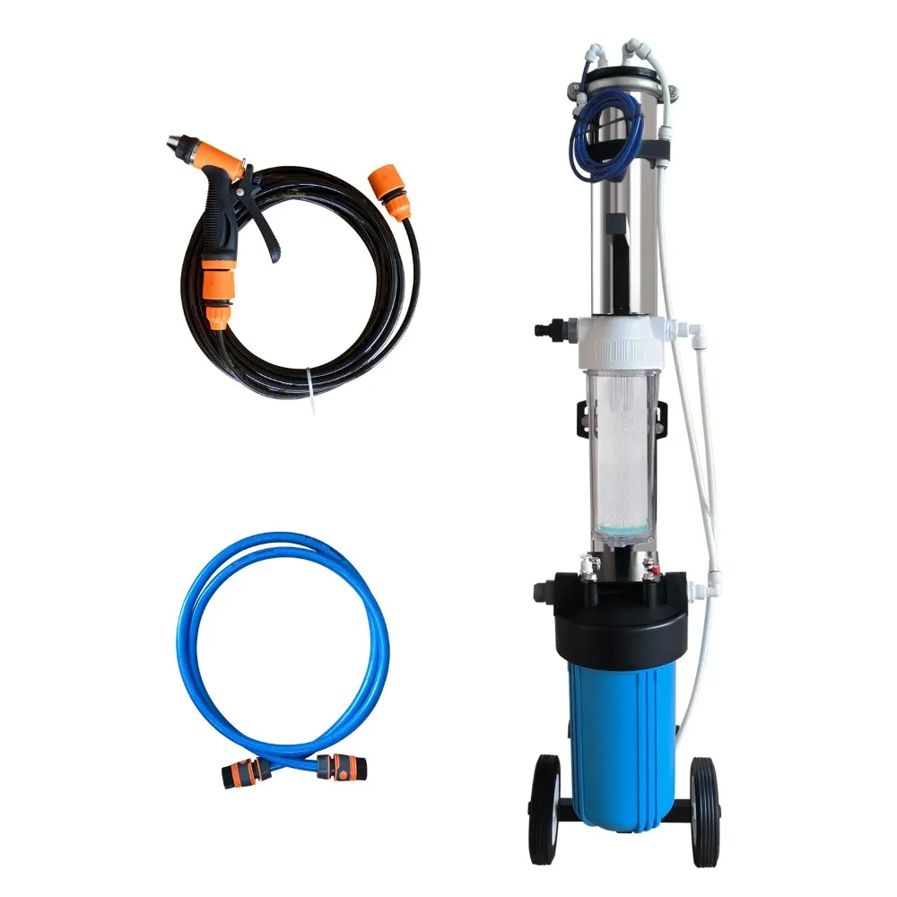 Portable Stainless Steel PP RO Deionized Water Filtration System,  For Car Solar Panel  Window Cleaning