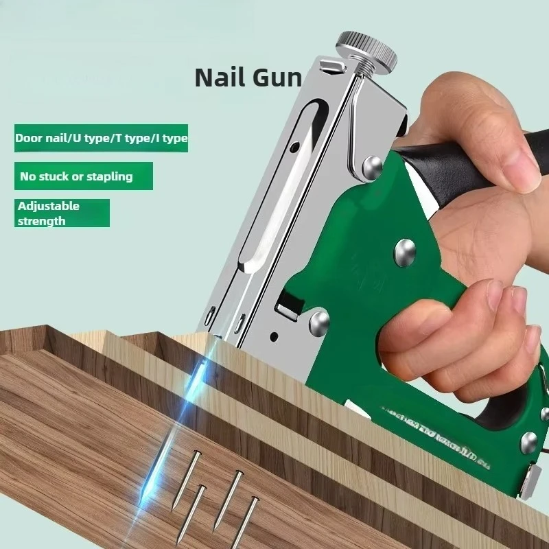 Manual Nailing Gun code nail U-shaped nail Martin carpentry pneumatic Woodworking Special Staple Book Household DIY