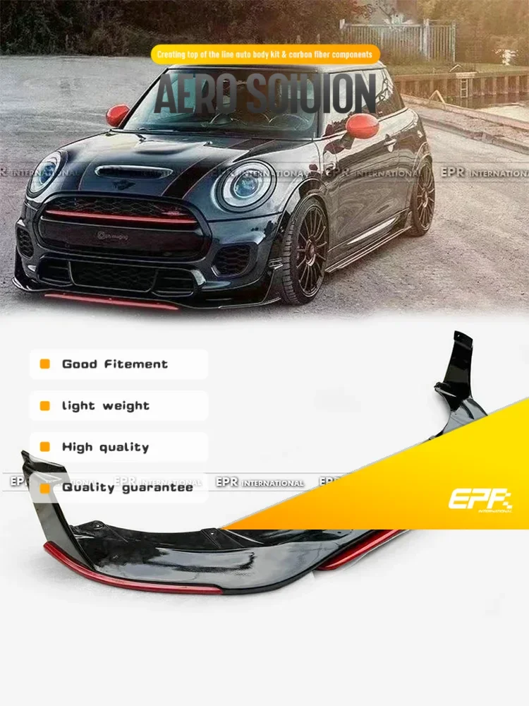 Car Accessories Fit for Mini Cooper F56 JCW Style Front Lip GM Type - Compatible with Mini F55 F56 F57 Body Kit Upgrade