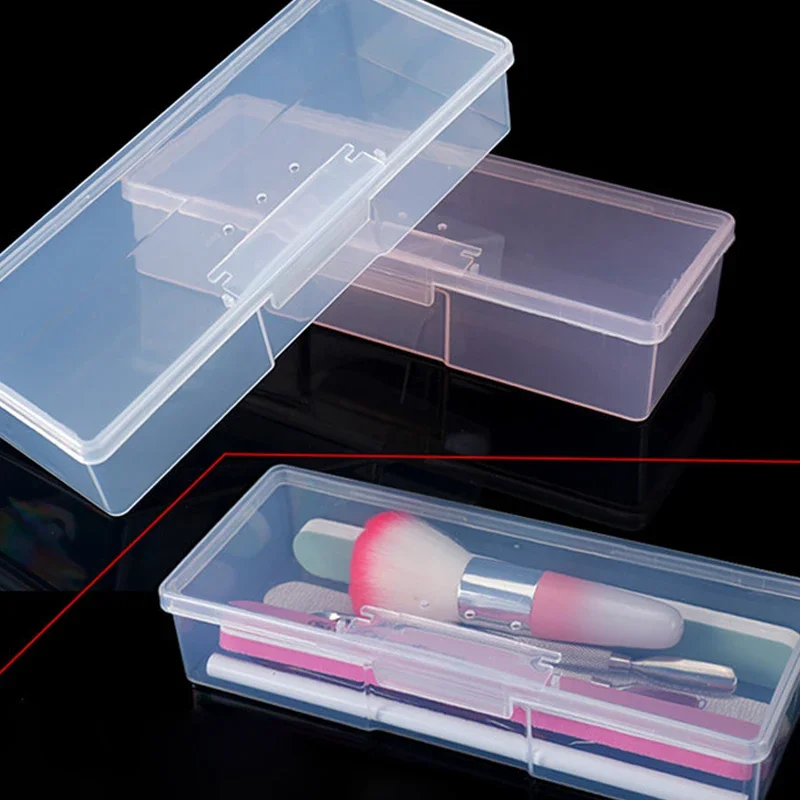 Transparante organizer voor nagelaccessoires, plastic behuizing met grote capaciteit voor nagellak, borstels, tondeuses en vijlen - gemakkelijk schoon te maken