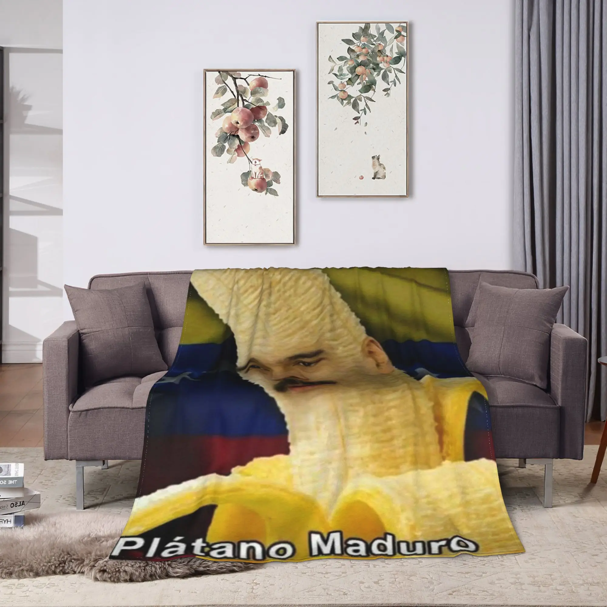 بيدرو سانشيز اسبانيا PSOE الموز بطانية ناعمة طائرة السفر أفخم الفراش يلقي ديكور المنزل الفانيلا المفرش أريكة غطاء سرير #2