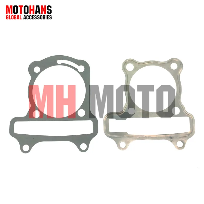 5 SETS GY6 80CC TO 120CC 47MM TO 52MM BORE CYLINDER AND HEAD GASKET FOR 139QMB ENGINE 4T CHINESE SCOOTER ATV QUAD