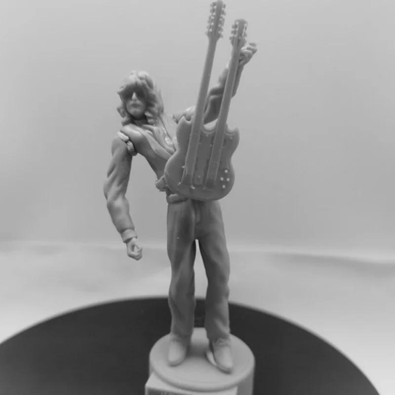 

Rock Star Resin Figure 1/24 Scale 75mm Total Height Assemble Model Kit Unassembled Dioramas Unpainted Statuettes Toys