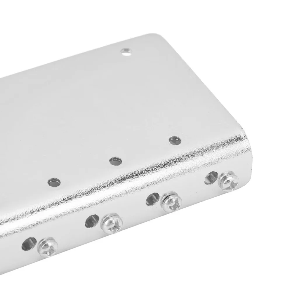Zinc Alloy ​​6-String Bass Bridge​ ​Silver/Black/Gold ​Adjustable Barrel Saddles​ Bass Bridge​ Multifunctional Bridge​