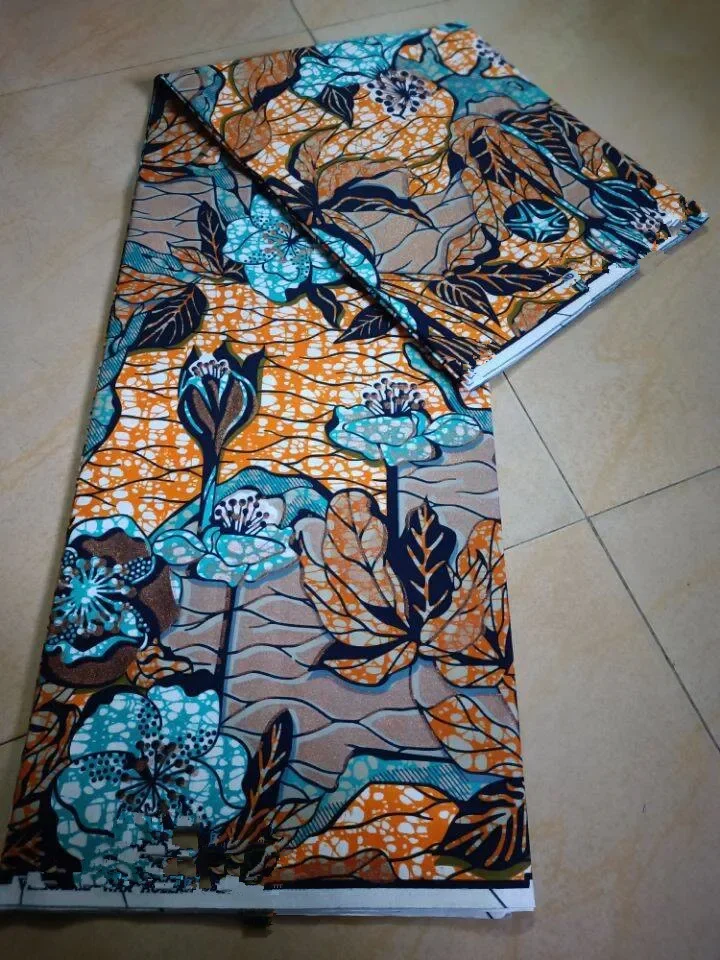 Classical Veritable Wax Guaranteed Real wax print fabric dutch pagne africa Dress 100% cotton 6yards