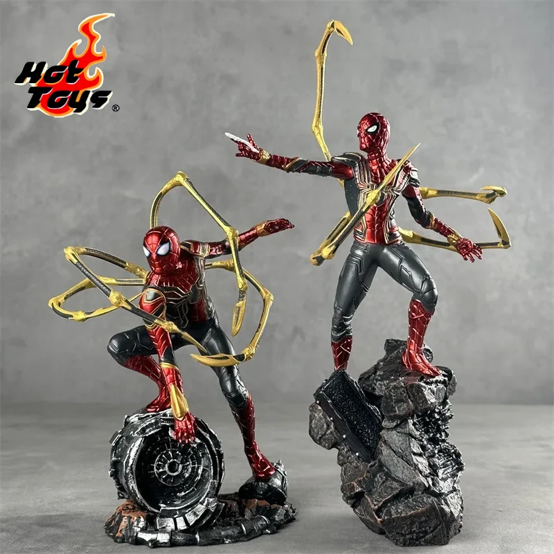 Hot Toys Marvel Avengers Infinity War Iron Spider Man Statue Anime Spiderman PVC Action Figure Collectible Model Superhero Toy