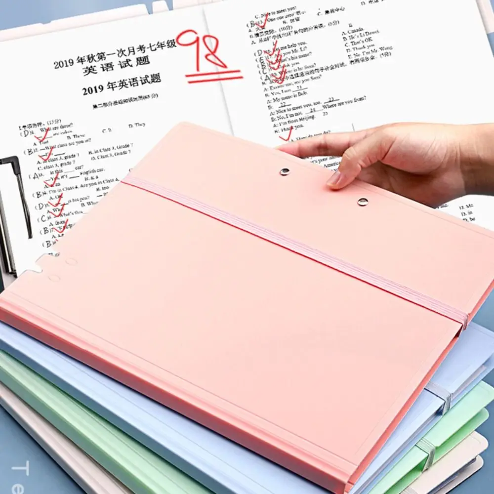 High Quality Strap Design A3 File Folder Multifunction Clipboard Exam Paper Storage Clip Stationery