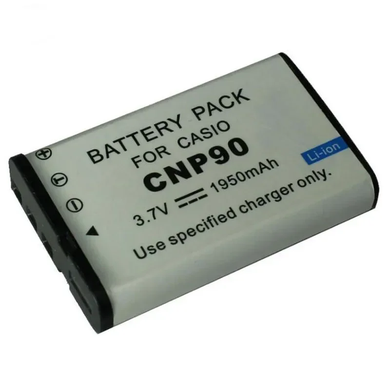 1950Mah NP-90 Np90 CNP-90 Cnp90 Camera Accu + Oplader Voor Casio Exilim EX-H10 Exh10 EX-H15 Exh15 EX-FH100 EX-FH100BK EX-H20G