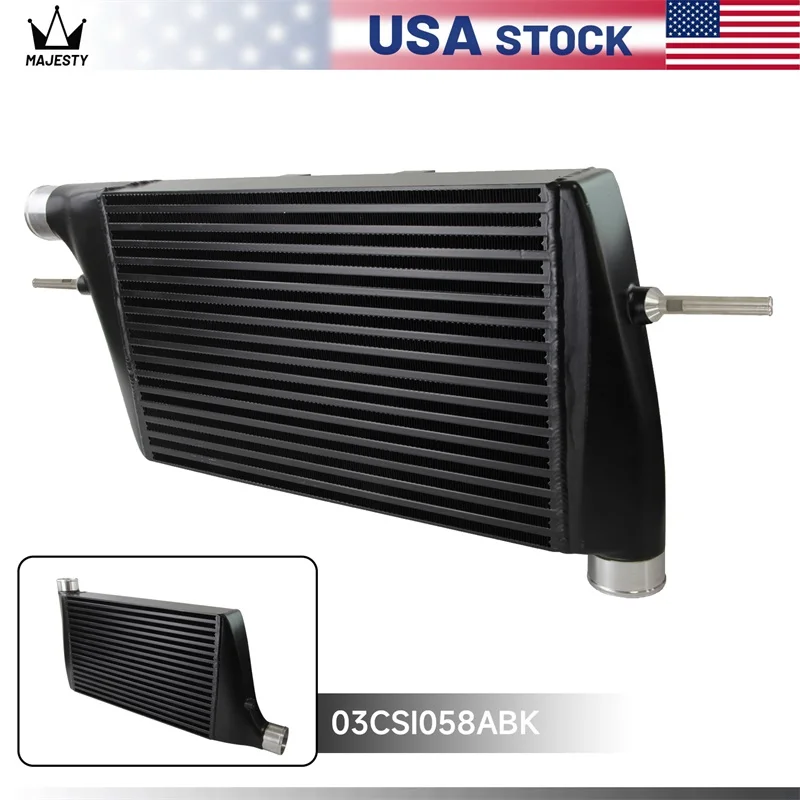 FMIC Front Mount Intercooler Performance 2008-2015 Lancer Evolution EVO X Black/Silver