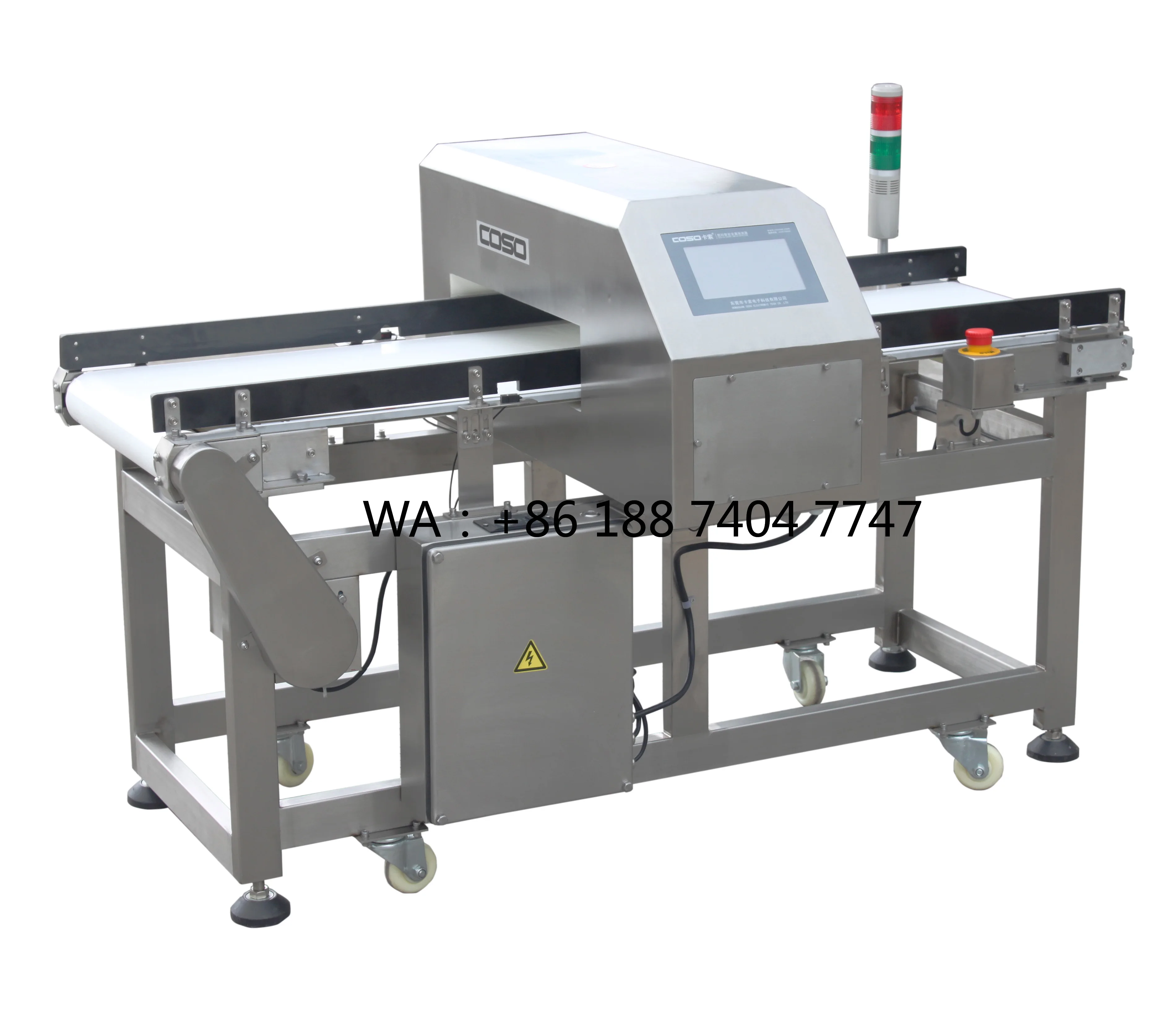 Digital Conveyor Metal and Plastic Detector Machine for Brass/Copper/Aluminum