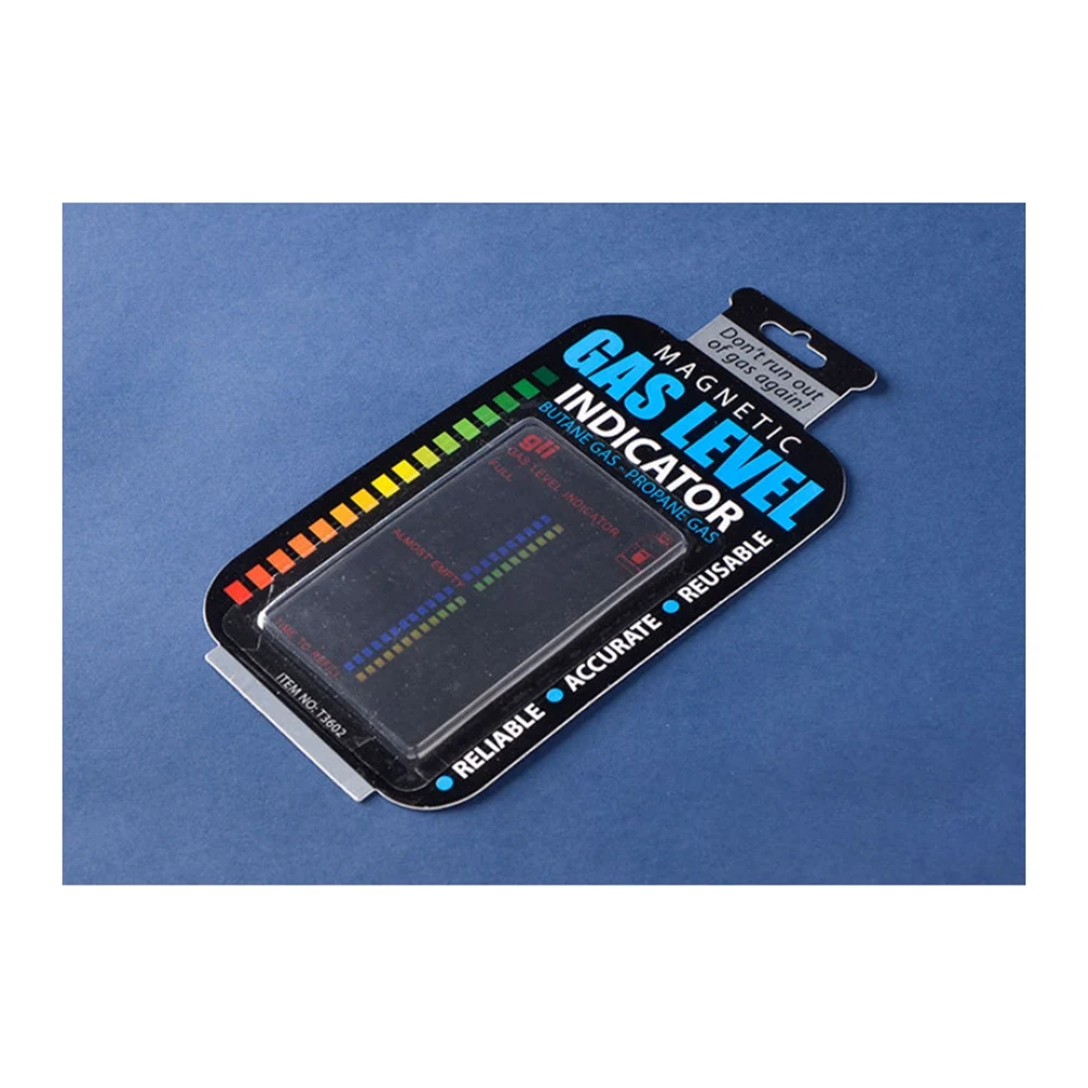 Compact Gas Level Indicator Propane Butane LPG Fuel Gauge Caravan Bottle Temperature Measuring