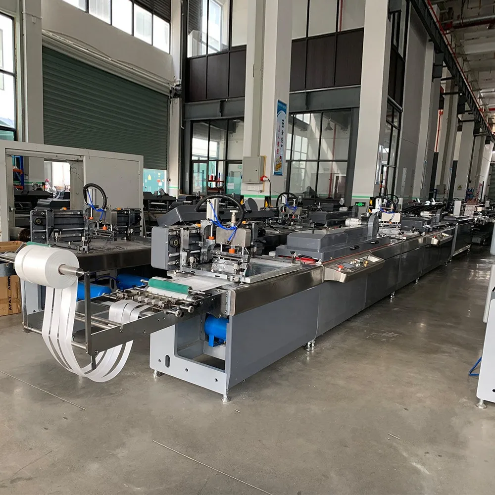 JINGDA JDZ-2001 Macchina da stampa automatica per etichette serigrafiche a 1 colore per etichette per indumenti, stampante serigrafica per accessori tessili