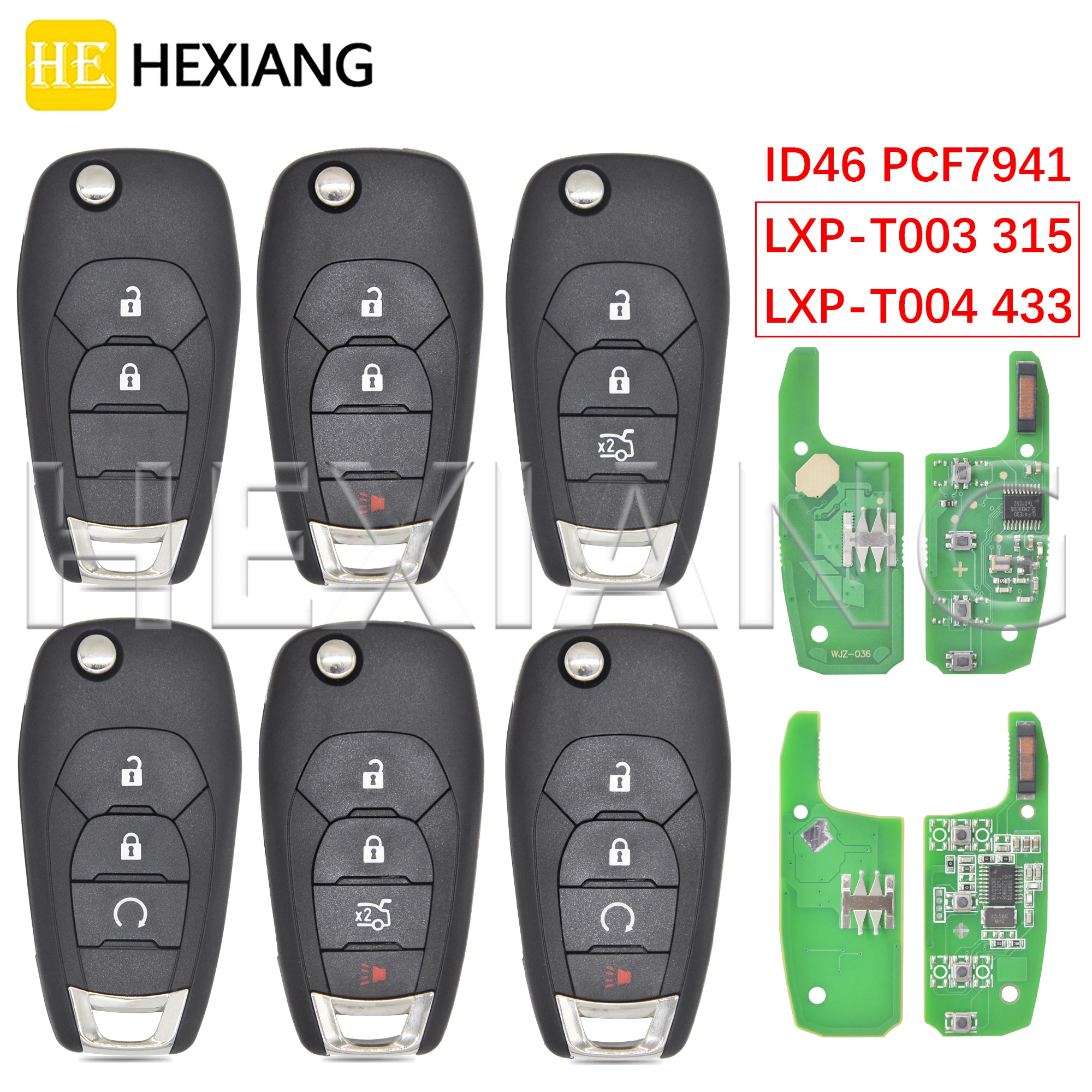 HE ID46 PCF7941 315/433MHz  Car Remote Key For Chevrolet Avo Cruze XL7 XL8 Trailblazer Onix Tracker Colorado RS Sonic Trax Spark