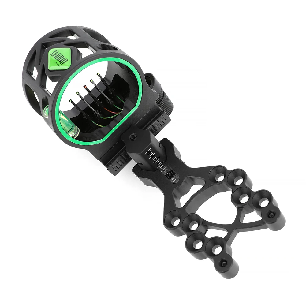 Archery 5 Pins Bow Sight  Left Right Hand Aluminum Alloy Adjustable Compound Recurve Bow Sight for Bow and Arrow Accessories view 6