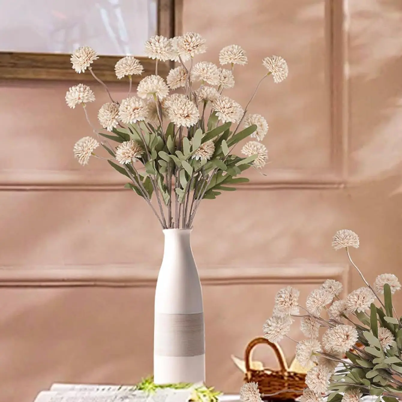 Fleurs artificielles boule de soie chrysanthème maison salle mariage nuptiale Bouquet Decora Festival broche jardin YardDIY cadeau boîte à bonbons