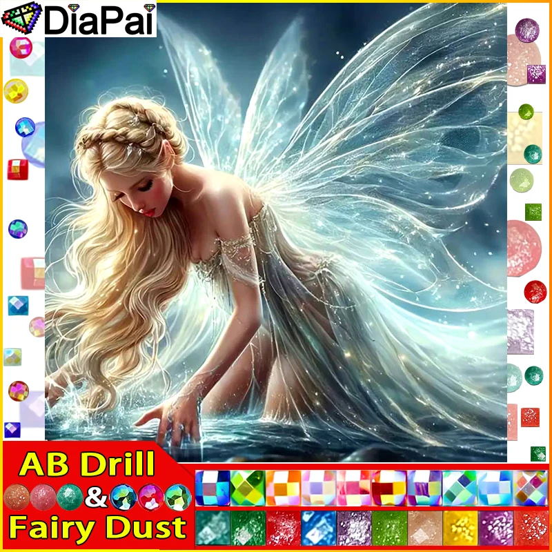 DIAPAI Fairy Dust AB Diamond Painting Full Square/Round Diamond