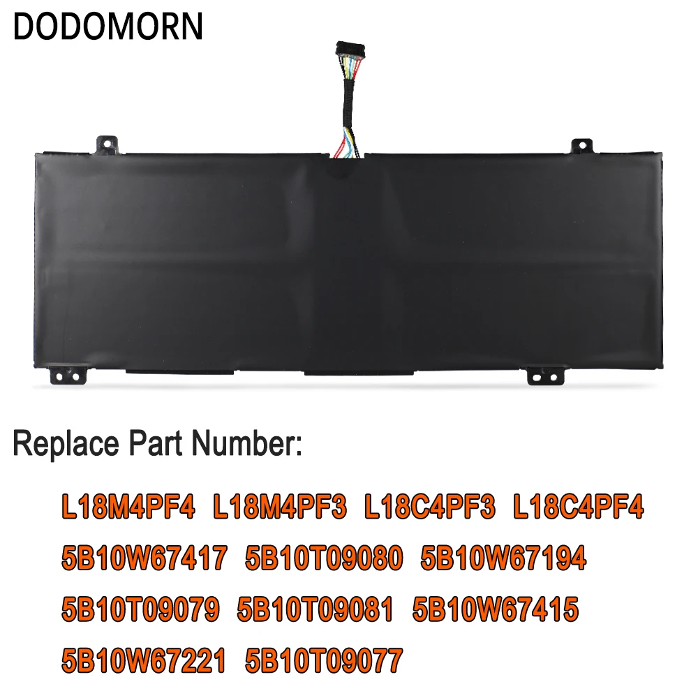 DODOMORN L18C4PF3 Laptop Battery For Lenovo IdeaPad C340-14API 14IML S540-14IWL Flex-14API Xiaoxin Air14 2019 Series 15.36V 45Wh