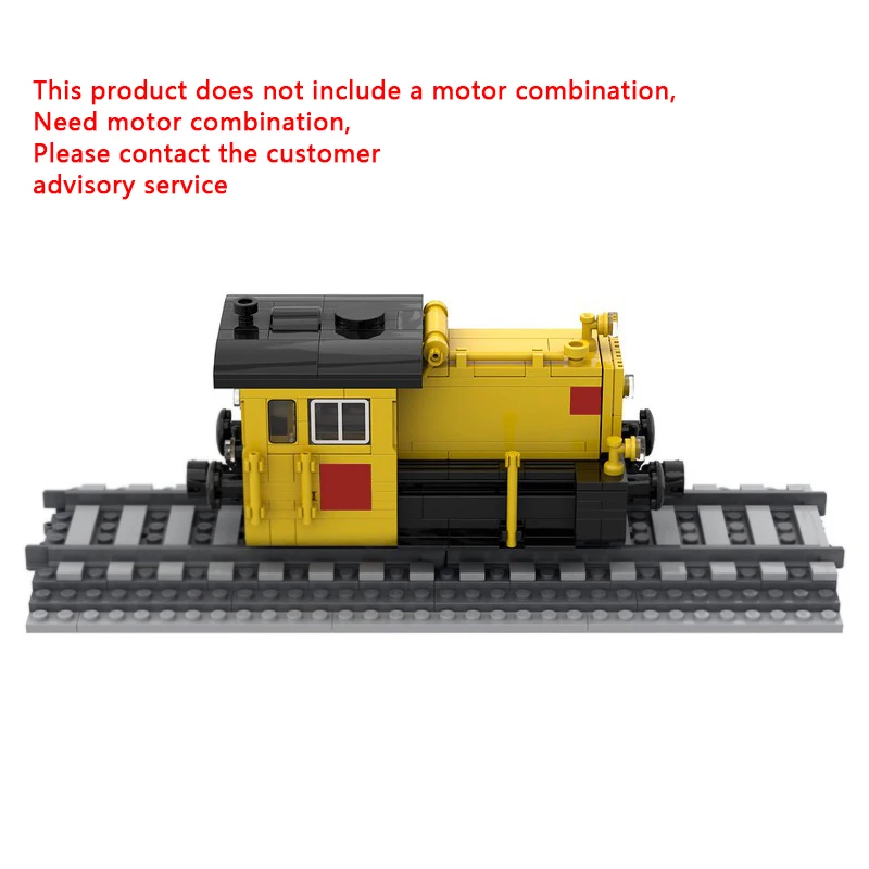 

qwert City Car Model MOC Building Bricks Yellow Shunting Locomotive Modular Technology Children Holiday Gifts Assemble Toys Suit