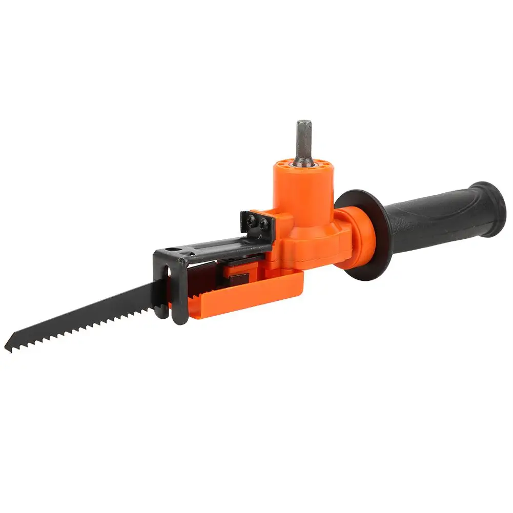 

Electric Drill Reciprocating Saw Adapter 800-1500 RPM Handheld Tool for Wood, Metal & PVC Cutting