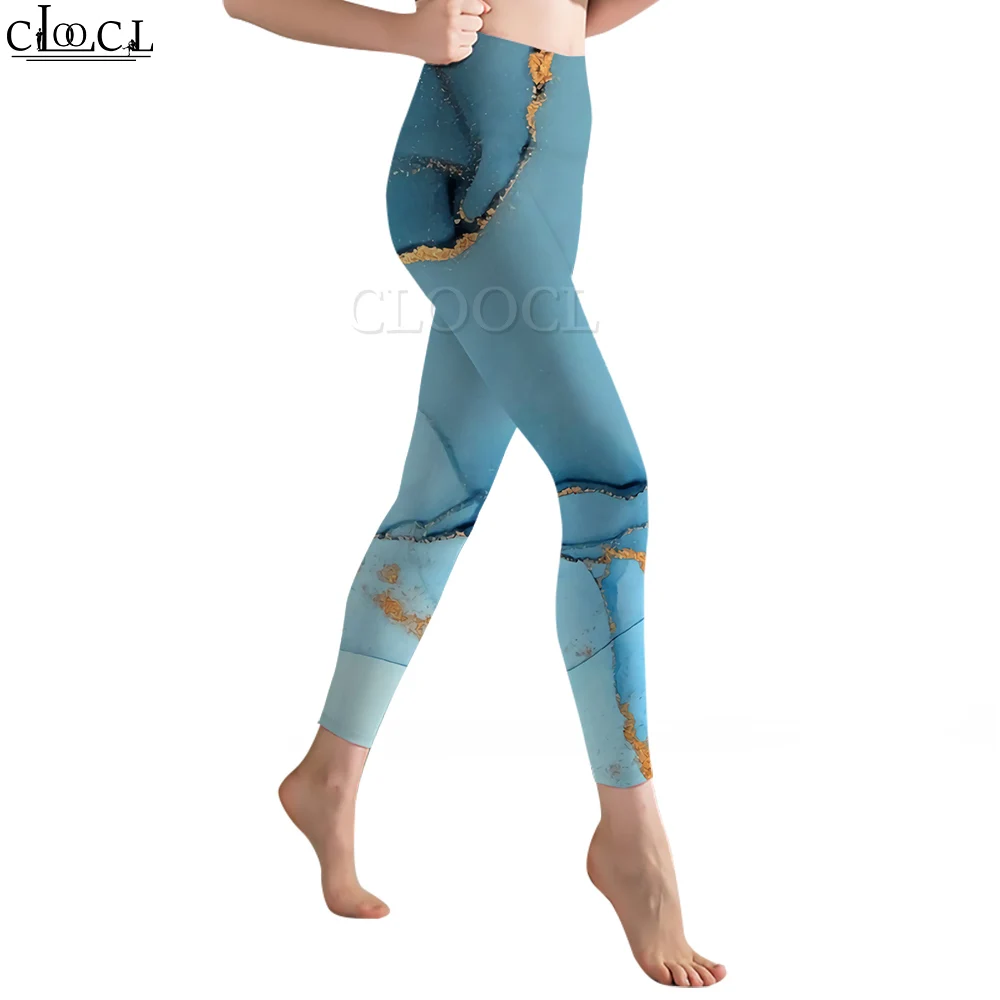 CLOOCL – Legging Vintage pour femme, pantalon imprimé 3D, pour extérieur, entraînement, Fitness, Jogging, Yoga, décontracté