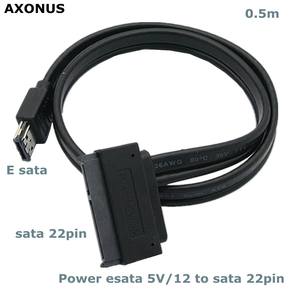 Sata 22pin zur Strom versorgung des esata-Stecker-Datenkabels unterstützt 12V 5V Spannung für tragbare Festplatten in Laptops