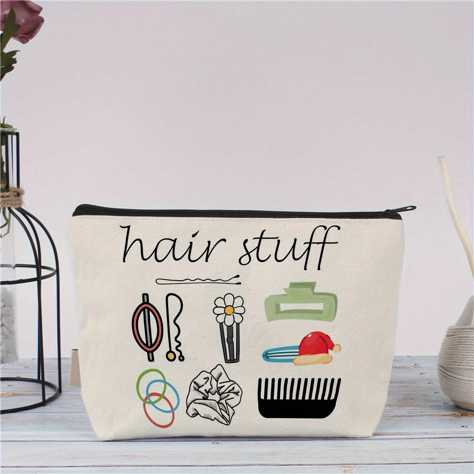 Hair Stuff Bags, Scrunchie Bags, Hair Clips Storage, Headband Storage, Makeup Bag, Travel Makeup Bag, Bridal Party Gift