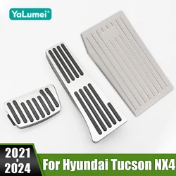 For Hyundai Tucson NX4 2021 2022 2023 2024 Car Accelerator Pedal Brake Rest Cover Anti Skid Foot Pad Trim Protective Accessories