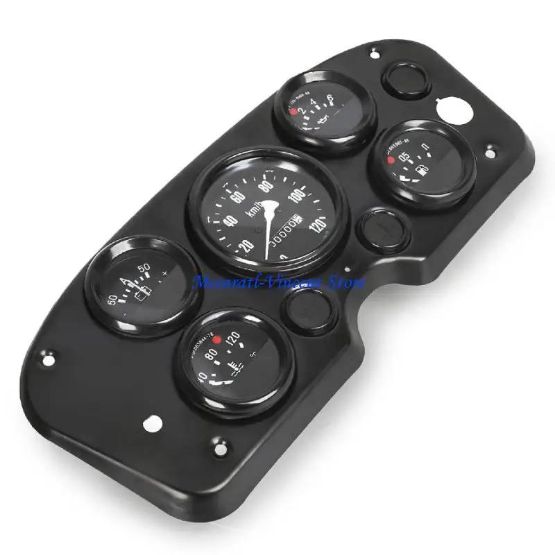 A70F Wassertemperaturanzeige mit klarem Display, 5-in-1-Überwachungsanzeige für Armaturenbrett von PKW und LKW, die mehrere – Detail 2