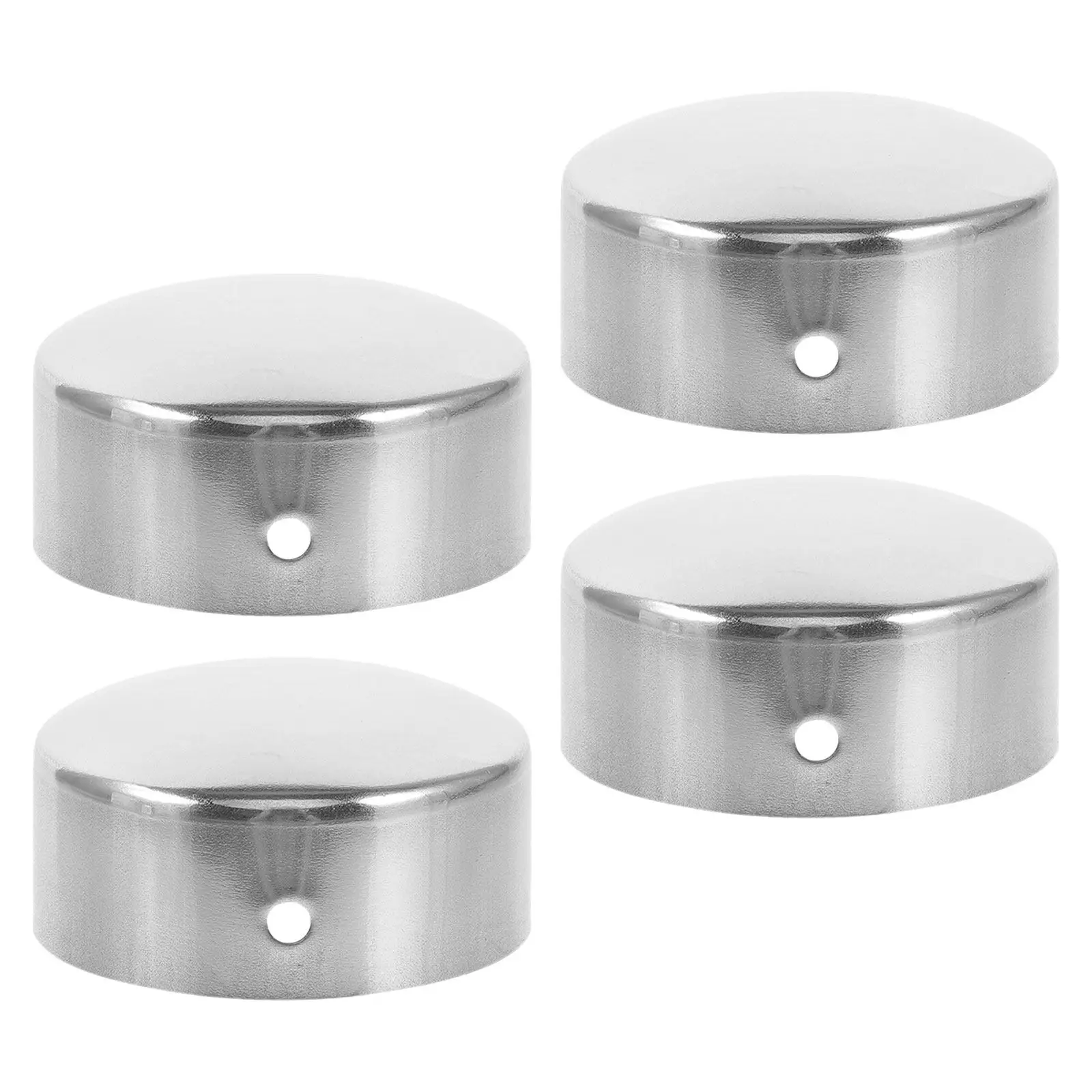 

4Pcs Stair Handrail End Caps PVC Round Rail End Cover Protector Staircase Steps Indoor Banisters Railings Accessories Furniture