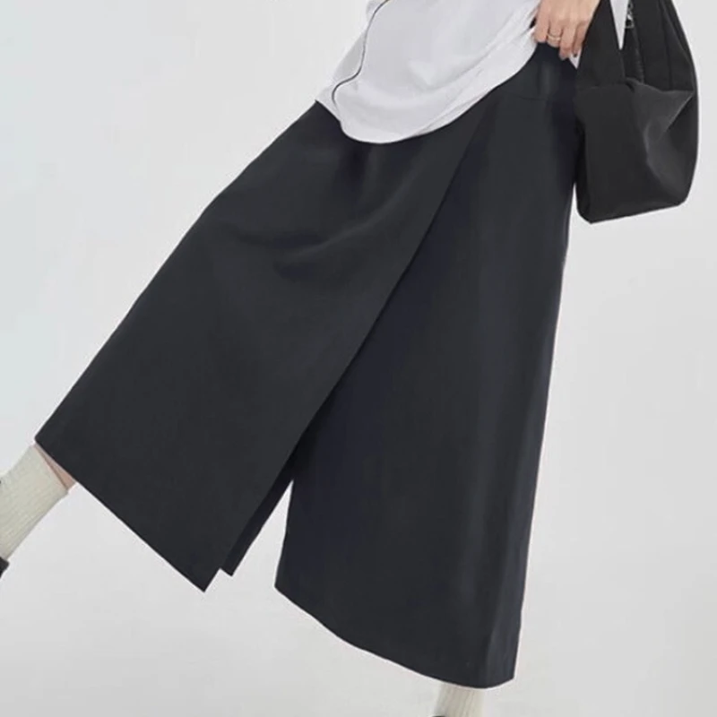 

Летняя универсальная юбка, женская повседневная юбка трапециевидной формы с эластичной резинкой на талии и силуэтом миди для похудения для миниатюрной оправы, универсальность-карго