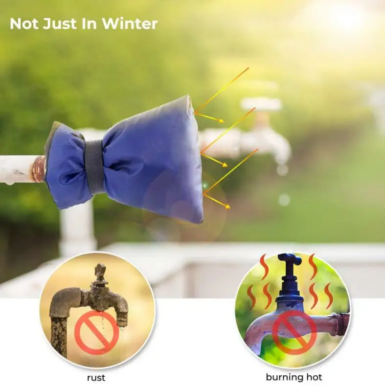 2개입 겨울 야외 정원 동결 방지 수도꼭지 보호 커버 보호대