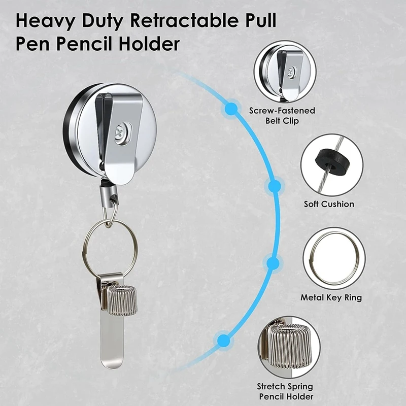 حامل أقلام قابل للسحب للنجارين ، حامل أقلام رصاص ، عمال بناء متين ، ممرضات ، 2 * *